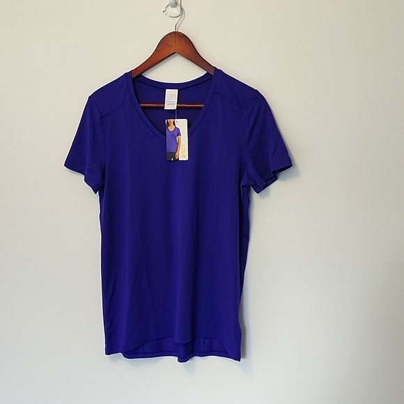 NWT Lole deep purple short sleeve active tee size S - Picture 1 of 4